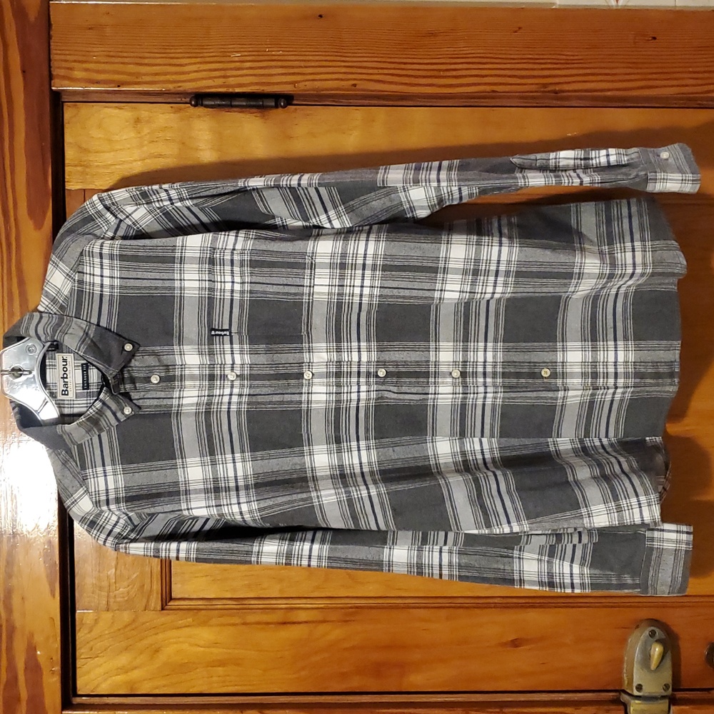 Barbour Highland Check 18 Tailored Plaid Shirt Medium